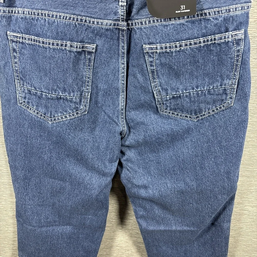 Pacsun Men's Slim Tapered Dark Indigo‎ Blue Cotton Jeans Size 31 NEW